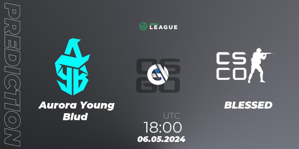 Aurora Young Blud vs BLESSED: Betting TIp, Match Prediction. 06.05.2024 at 18:00. Counter-Strike (CS2), ESEA Season 49: Advanced Division - Europe