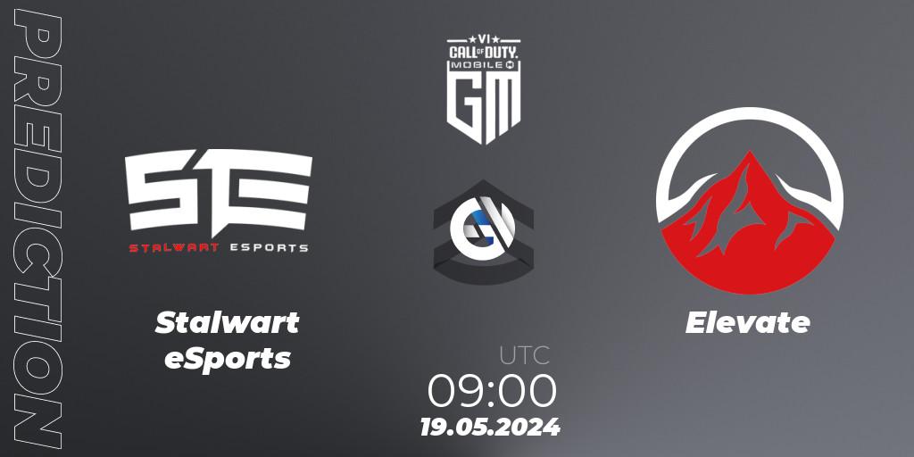 Stalwart eSports vs Elevate: Betting TIp, Match Prediction. 19.05.2024 at 09:00. Call of Duty, Garena Masters 2024 Season 6