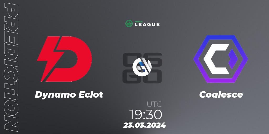 Dynamo Eclot vs Coalesce: Betting TIp, Match Prediction. 23.03.24. CS2 (CS:GO), ESEA Season 48: Main Division - Europe