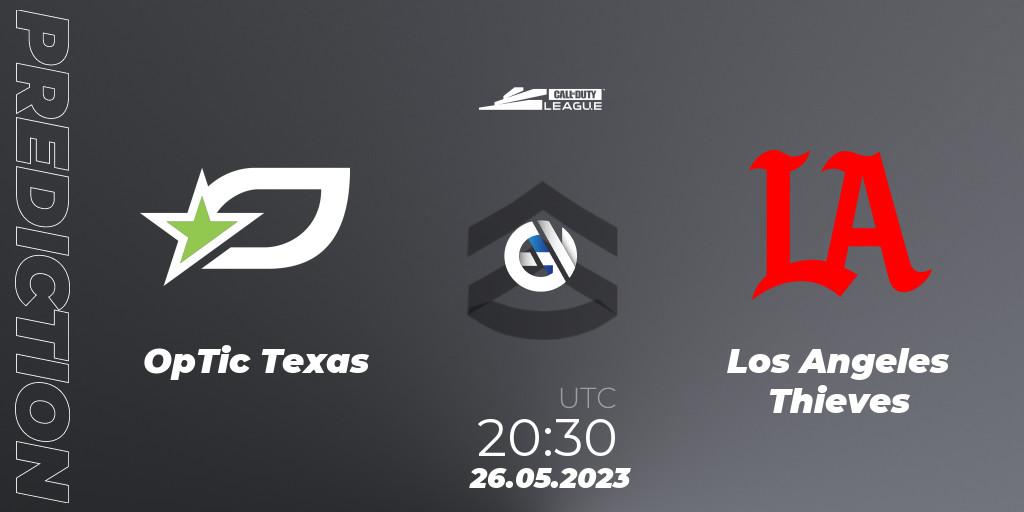 OpTic Texas vs Los Angeles Thieves: Betting TIp, Match Prediction. 26.05.2023 at 20:30. Call of Duty, Call of Duty League 2023: Stage 5 Major