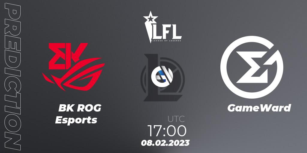 BK ROG Esports vs GameWard: Betting TIp, Match Prediction. 08.02.2023 at 18:00. LoL, LFL Spring 2023 - Group Stage