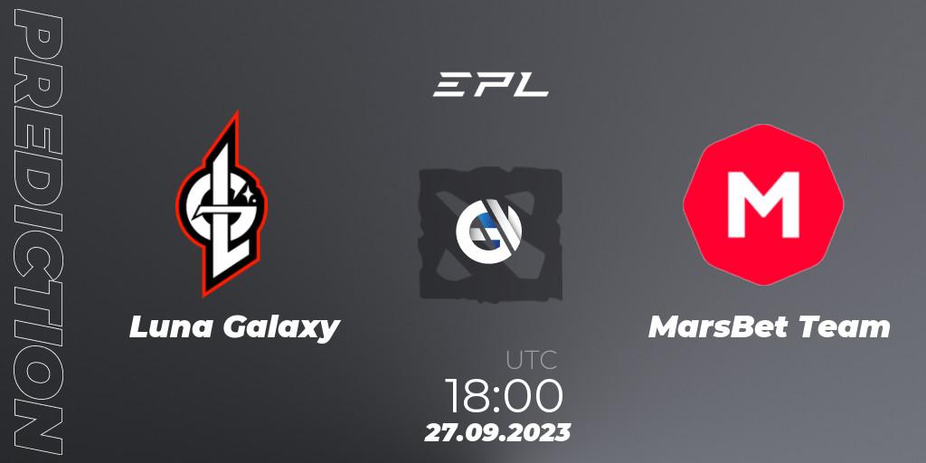 Luna Galaxy vs MarsBet Team: Betting TIp, Match Prediction. 28.09.23. Dota 2, European Pro League Season 12