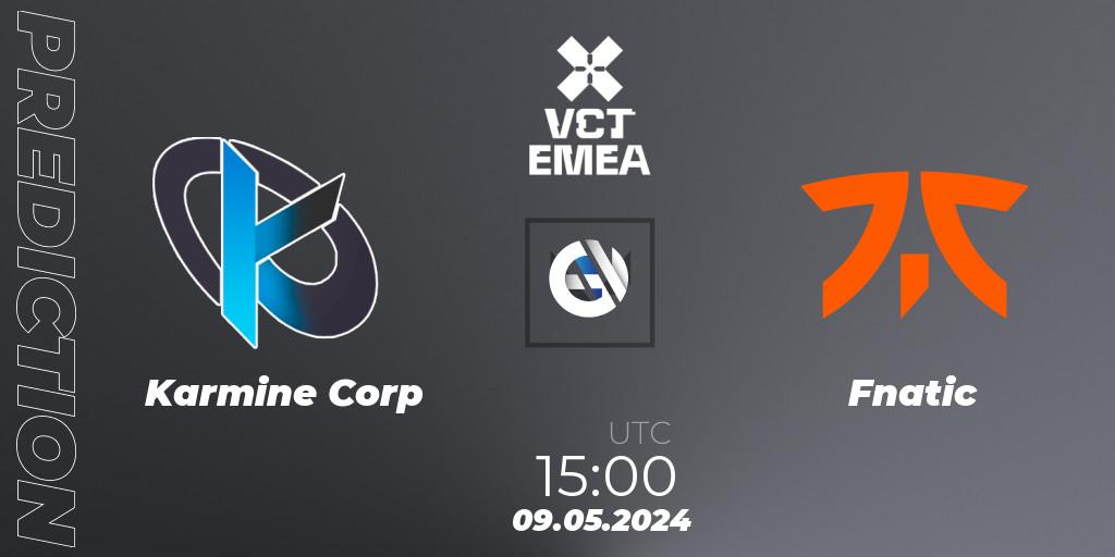 Karmine Corp vs Fnatic: Betting TIp, Match Prediction. 09.05.2024 at 15:00. VALORANT, VCT 2024: EMEA Stage 1