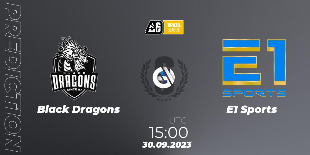 Black Dragons vs E1 Sports: Betting TIp, Match Prediction. 30.09.23. Rainbow Six, Brazil League 2023 - Stage 2
