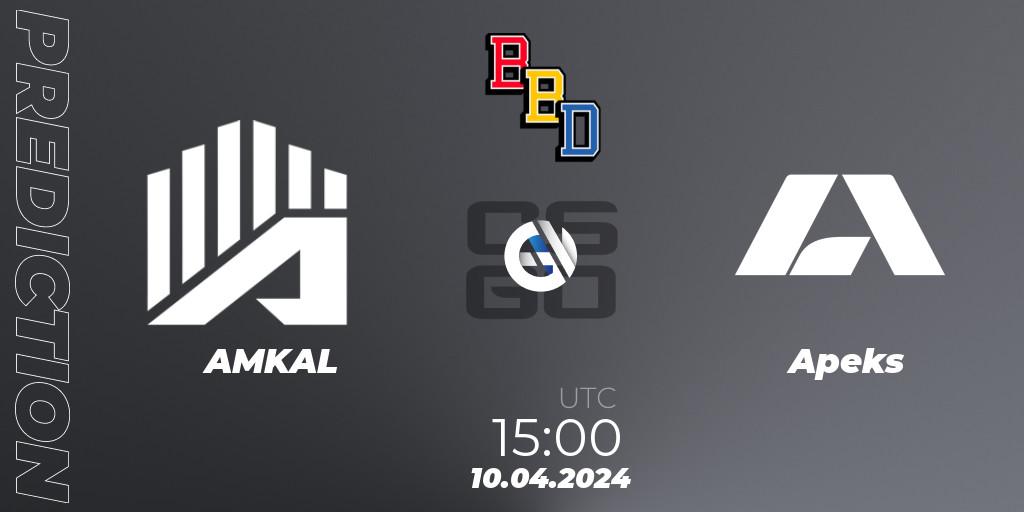 AMKAL vs Apeks: Betting TIp, Match Prediction. 10.04.24. CS2 (CS:GO), BetBoom Dacha Belgrade 2024: European Qualifier