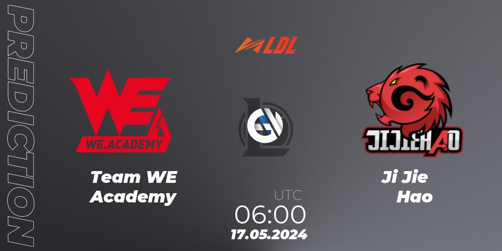 Team WE Academy vs Ji Jie Hao: Betting TIp, Match Prediction. 17.05.2024 at 06:00. LoL, LDL 2024 - Stage 2