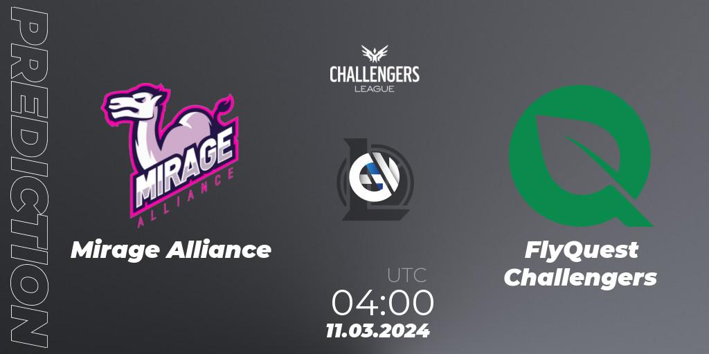 Mirage Alliance vs FlyQuest Challengers: Betting TIp, Match Prediction. 11.03.24. LoL, NACL 2024 Spring - Group Stage