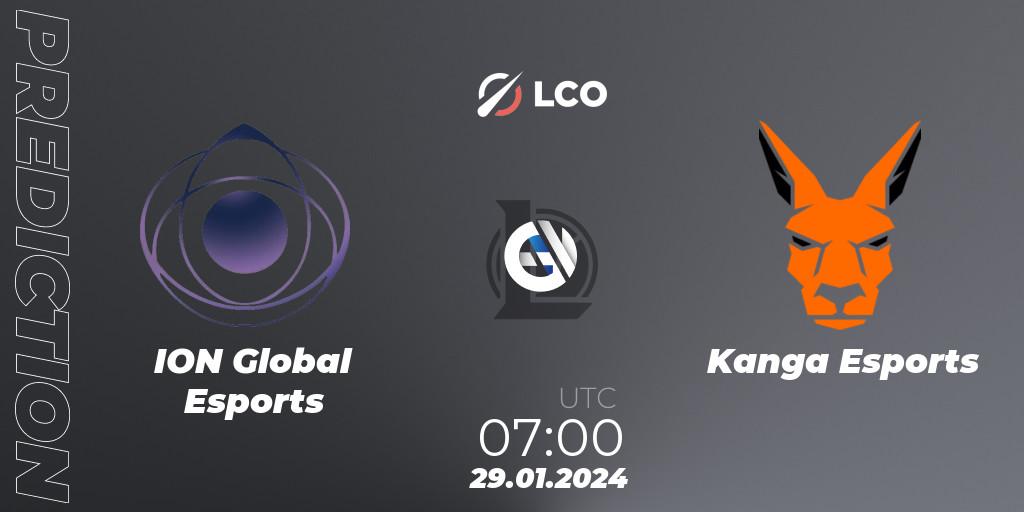 ION Global Esports vs Kanga Esports: Betting TIp, Match Prediction. 29.01.24. LoL, LCO Split 1 2024 - Group Stage