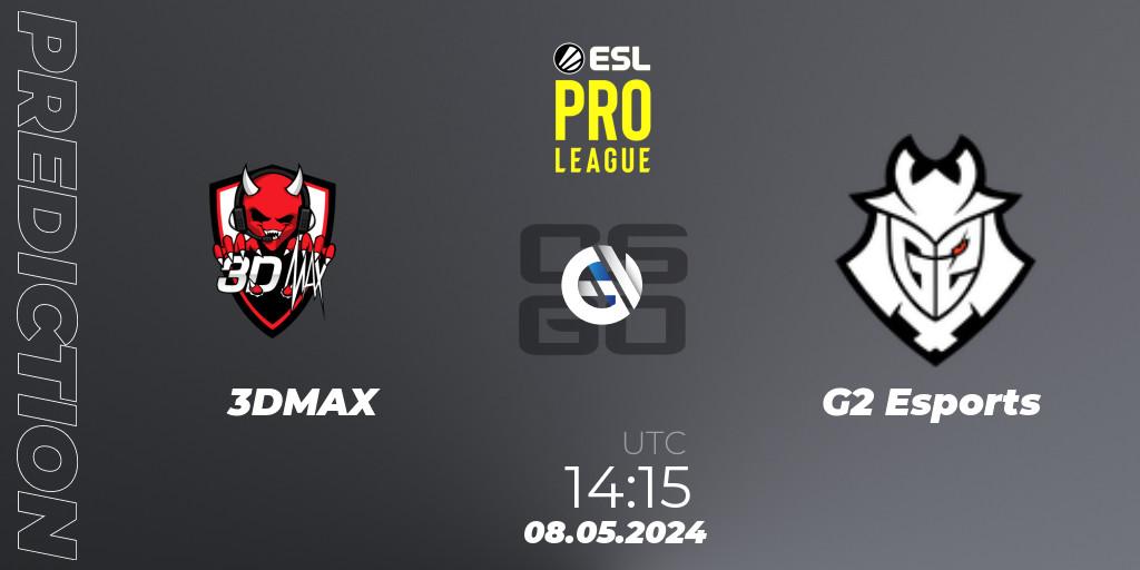 3DMAX vs G2 Esports: Betting TIp, Match Prediction. 08.05.2024 at 14:15. Counter-Strike (CS2), ESL Pro League Season 19