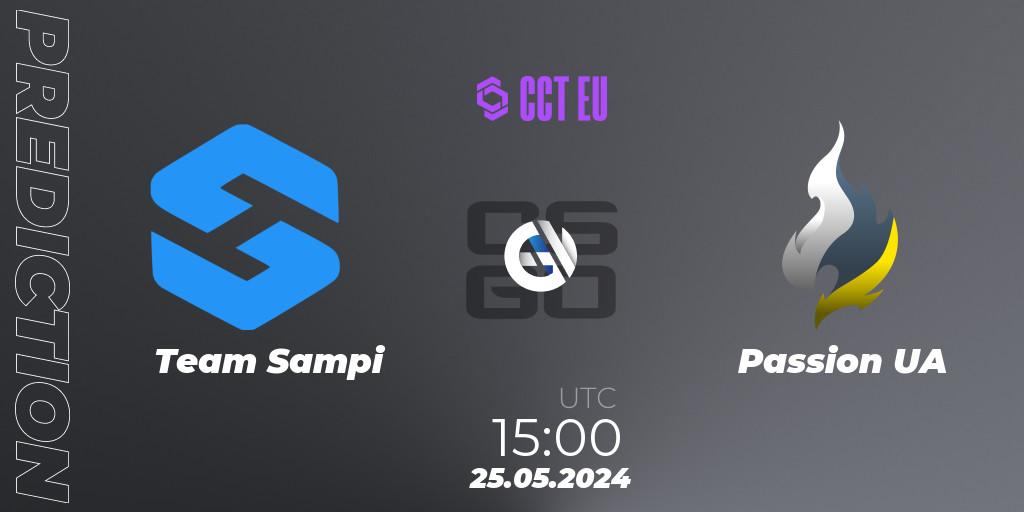 Team Sampi vs Passion UA: Betting TIp, Match Prediction. 25.05.2024 at 15:00. Counter-Strike (CS2), CCT Season 2 Europe Series 4