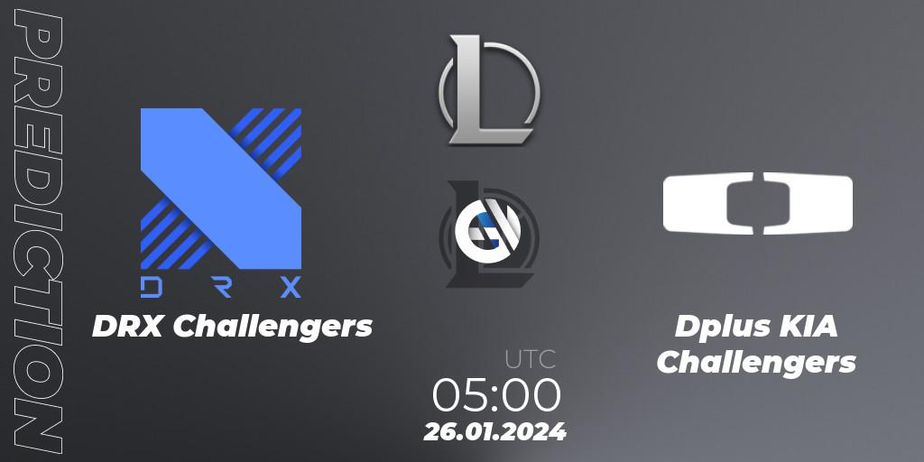 DRX Challengers vs Dplus KIA Challengers: Betting TIp, Match Prediction. 26.01.2024 at 05:00. LoL, LCK Challengers League 2024 Spring - Group Stage
