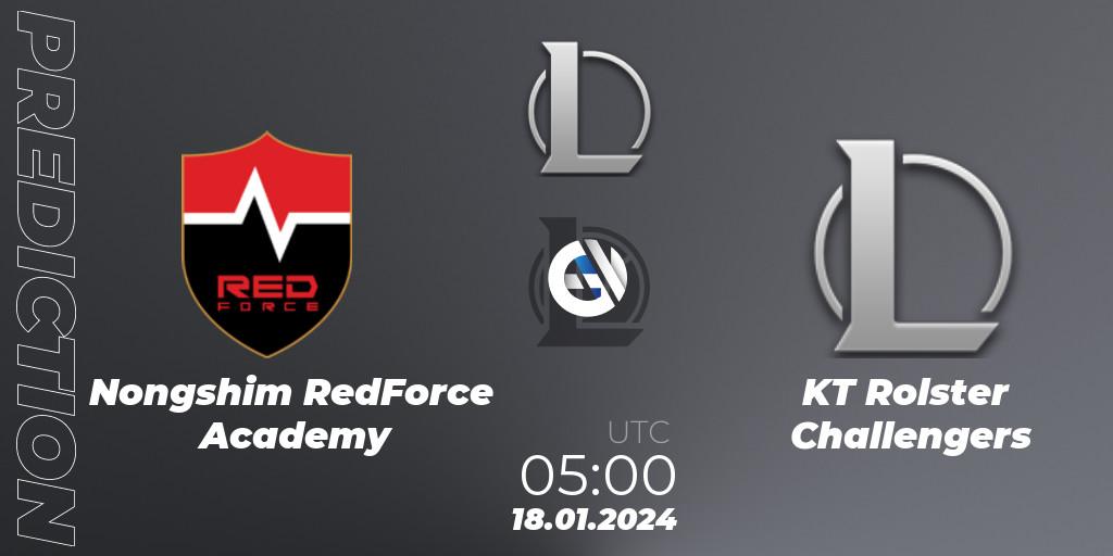 Nongshim RedForce Academy vs KT Rolster Challengers: Betting TIp, Match Prediction. 18.01.24. LoL, LCK Challengers League 2024 Spring - Group Stage
