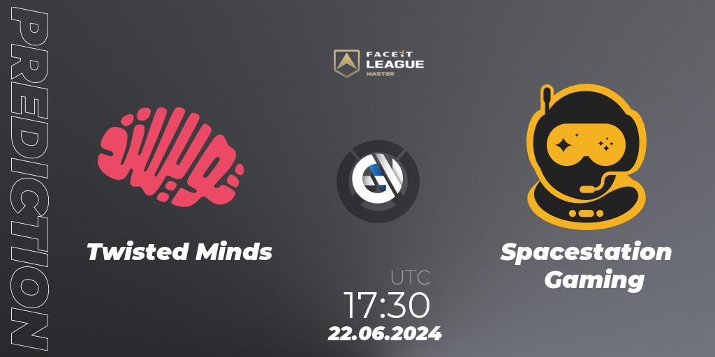 Twisted Minds vs Spacestation Gaming: Betting TIp, Match Prediction. 22.06.2024 at 17:30. Overwatch, FACEIT League Season 1 - EMEA Master Road to EWC