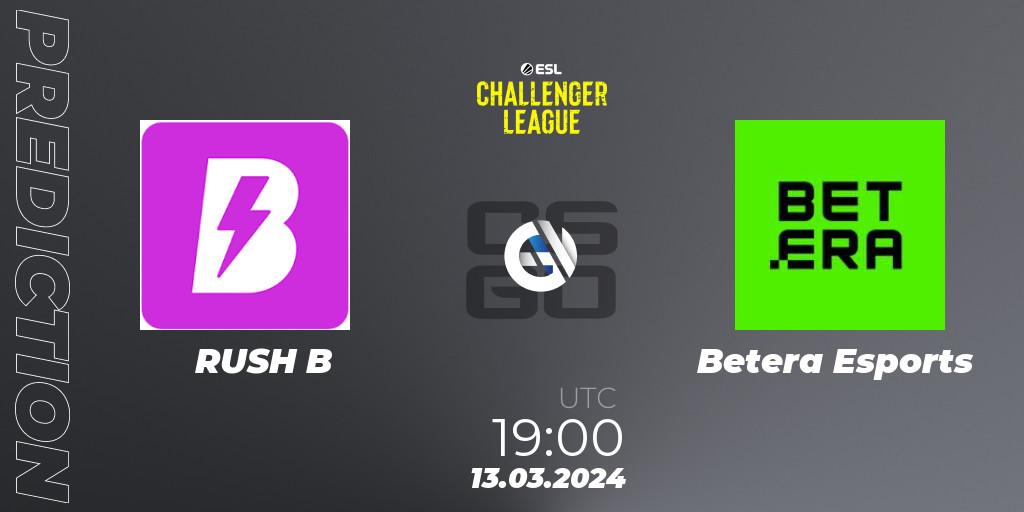 RUSH B vs Betera Esports: Betting TIp, Match Prediction. 13.03.24. CS2 (CS:GO), ESL Challenger League Season 47: Europe