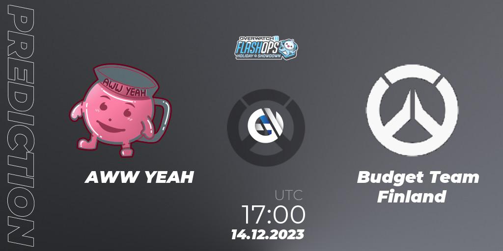 AWW YEAH vs Dinosaurs in Pyjamas: Betting TIp, Match Prediction. 14.12.2023 at 17:00. Overwatch, Flash Ops Holiday Showdown - EMEA
