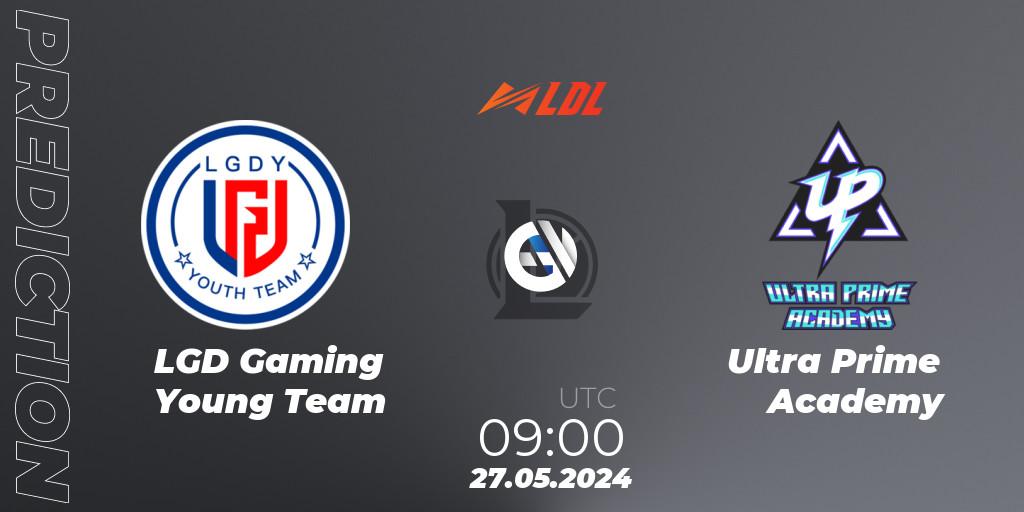 LGD Gaming Young Team vs Ultra Prime Academy: Betting TIp, Match Prediction. 27.05.2024 at 09:00. LoL, LDL 2024 - Stage 3