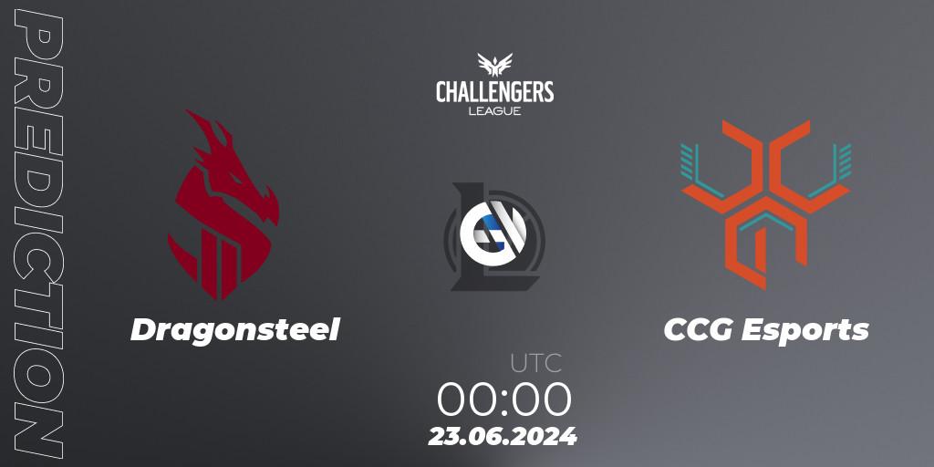 Dragonsteel vs CCG Esports: Betting TIp, Match Prediction. 23.06.2024 at 00:00. LoL, NACL Summer 2024 - Group Stage