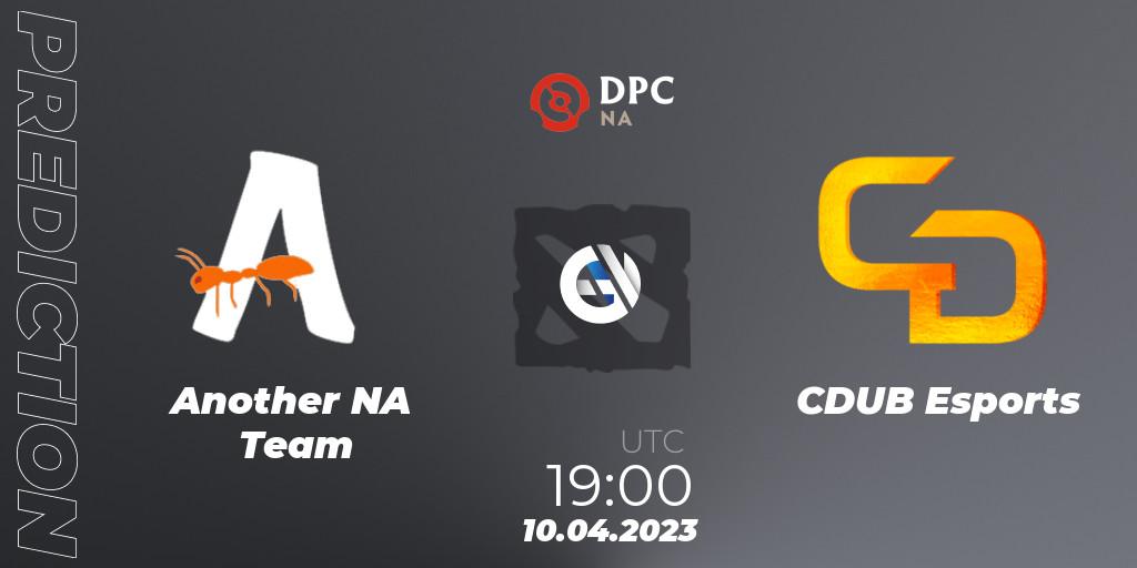 Another NA Team vs CDUB Esports: Betting TIp, Match Prediction. 10.04.23. Dota 2, DPC 2023 Tour 2: NA Division II (Lower)