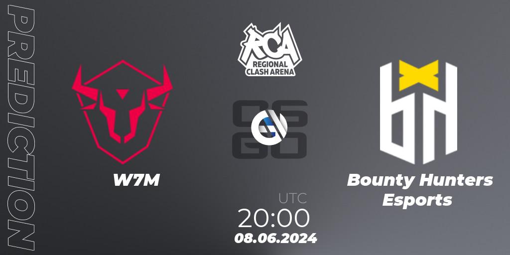 W7M vs Bounty Hunters Esports: Betting TIp, Match Prediction. 08.06.2024 at 20:00. Counter-Strike (CS2), Regional Clash Arena South America