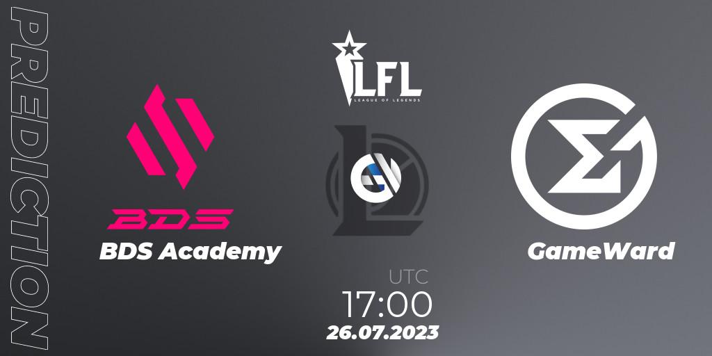 BDS Academy vs GameWard: Betting TIp, Match Prediction. 26.07.23. LoL, LFL Summer 2023 - Group Stage