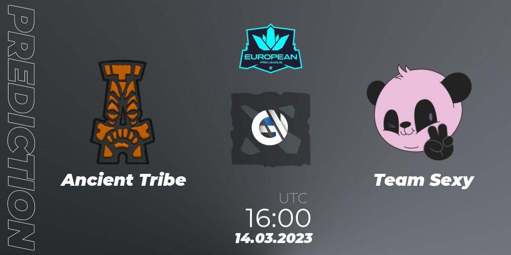Ancient Tribe vs Team Sexy: Betting TIp, Match Prediction. 14.03.2023 at 16:38. Dota 2, European Pro League Season 7