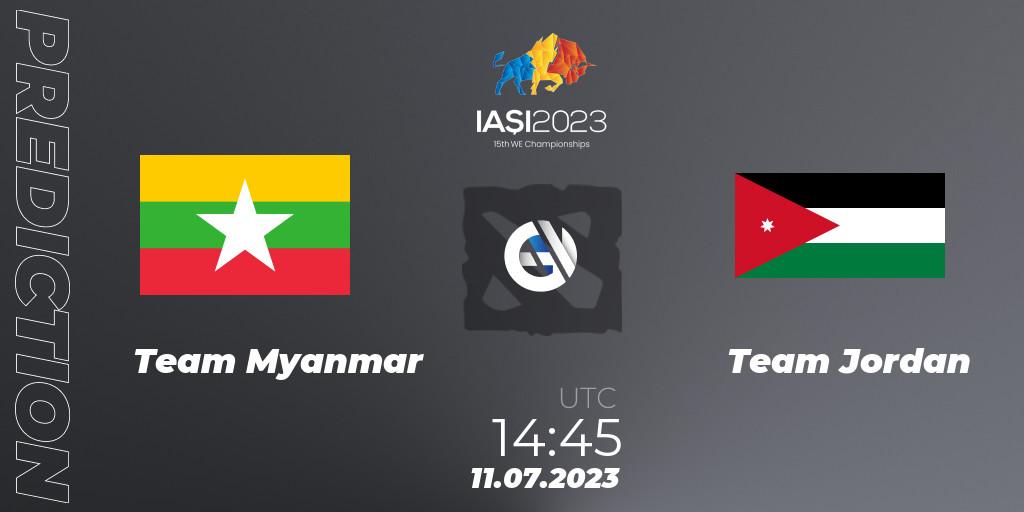Team Myanmar vs Team Jordan: Betting TIp, Match Prediction. 11.07.23. Dota 2, Gamers8 IESF Asian Championship 2023