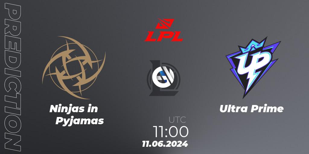 Ninjas in Pyjamas vs Ultra Prime: Betting TIp, Match Prediction. 11.06.2024 at 11:00. LoL, LPL 2024 Summer - Group Stage