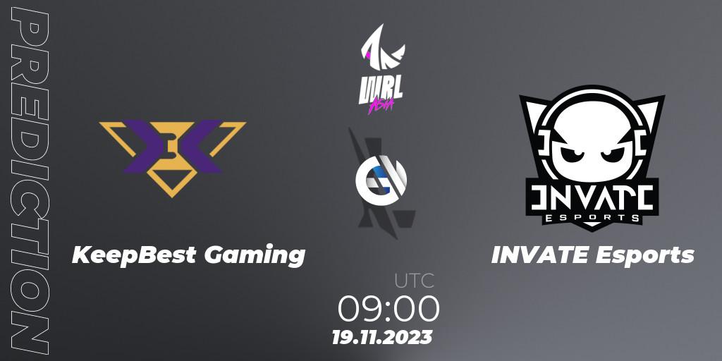 KeepBest Gaming vs INVATE Esports: Betting TIp, Match Prediction. 19.11.23. Wild Rift, WRL Asia 2023 - Season 2 - Regular Season