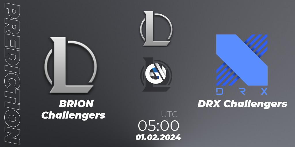 BRION Challengers vs DRX Challengers: Betting TIp, Match Prediction. 01.02.24. LoL, LCK Challengers League 2024 Spring - Group Stage