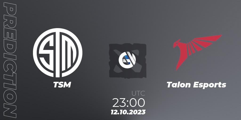 TSM vs Talon Esports: Betting TIp, Match Prediction. 13.10.23. Dota 2, The International 2023 - Group Stage