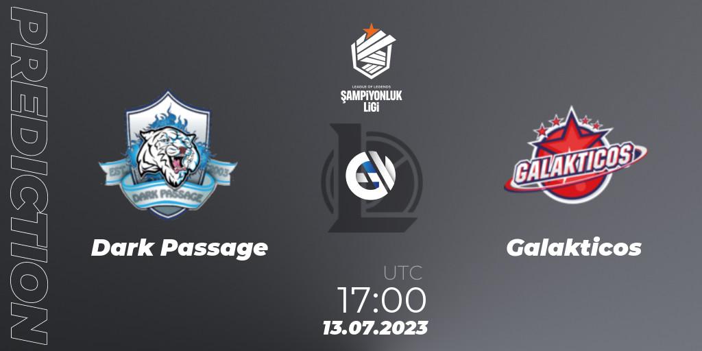Dark Passage vs Galakticos: Betting TIp, Match Prediction. 13.07.2023 at 17:00. LoL, TCL Summer 2023 - Group Stage
