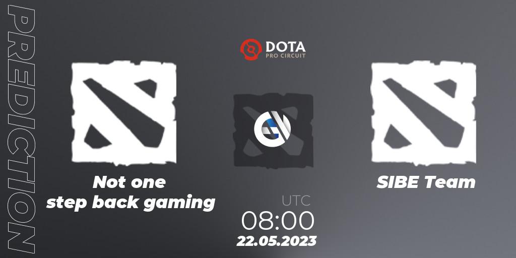 Not one step back gaming vs SIBE Team: Betting TIp, Match Prediction. 22.05.2023 at 08:33. Dota 2, DPC 2023 Tour 3: EEU Closed Qualifier