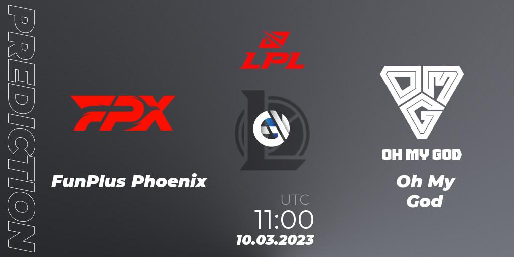 FunPlus Phoenix vs Oh My God: Betting TIp, Match Prediction. 10.03.23. LoL, LPL Spring 2023 - Group Stage