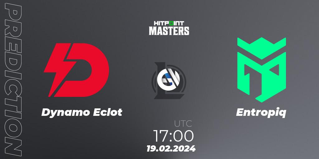 Dynamo Eclot vs Entropiq: Betting TIp, Match Prediction. 19.02.24. LoL, Hitpoint Masters Spring 2024