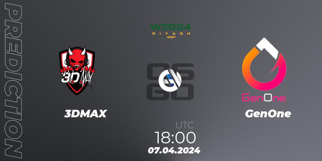 3DMAX vs GenOne: Betting TIp, Match Prediction. 07.04.24. CS2 (CS:GO), IESF World Esports Championship 2024: French Qualifier
