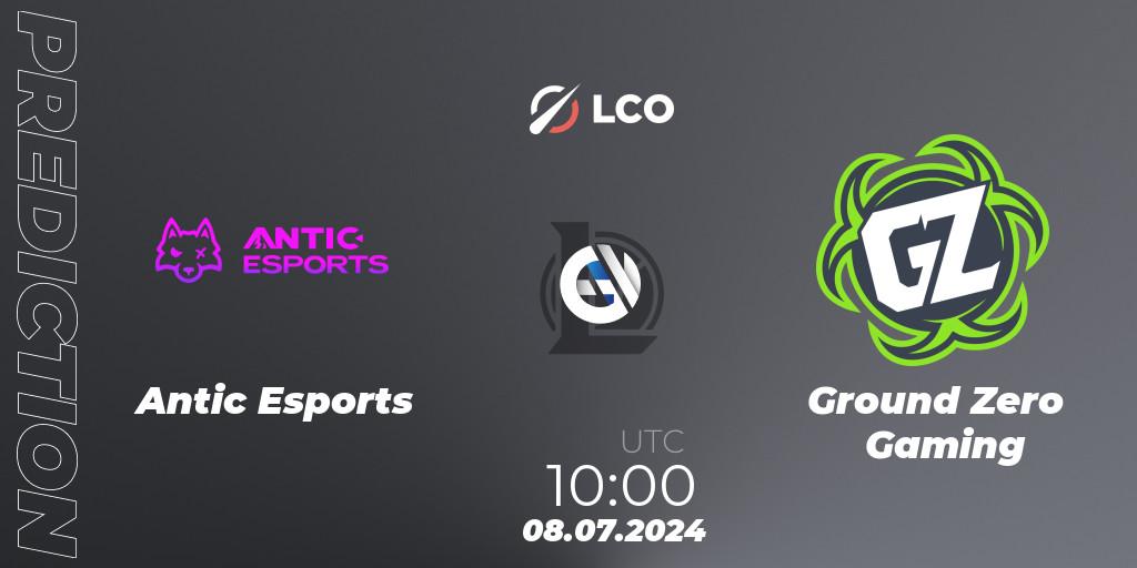 Antic Esports vs Ground Zero Gaming: Betting TIp, Match Prediction. 08.07.2024 at 10:00. LoL, LCO Split 2 2024 - Group Stage