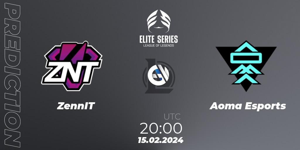 ZennIT vs Aoma Esports: Betting TIp, Match Prediction. 15.02.24. LoL, Elite Series Spring 2024