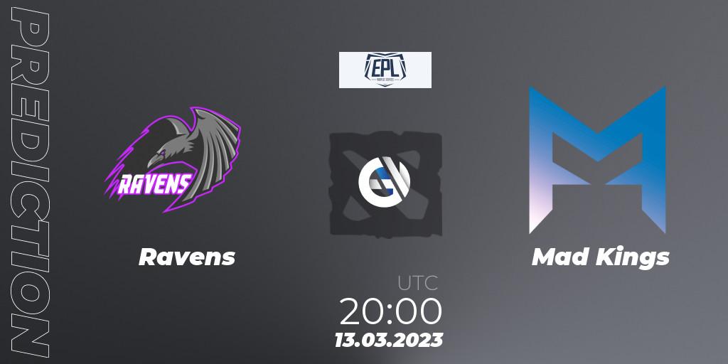 Ravens vs Mad Kings: Betting TIp, Match Prediction. 13.03.2023 at 20:13. Dota 2, European Pro League World Series America Season 4