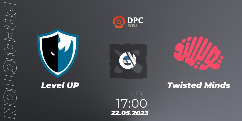 Level UP vs Twisted Minds: Betting TIp, Match Prediction. 22.05.2023 at 16:02. Dota 2, DPC 2023 Tour 3: WEU Closed Qualifier