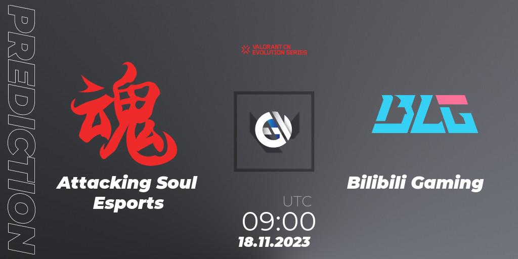 Attacking Soul Esports vs Bilibili Gaming: Betting TIp, Match Prediction. 18.11.23. VALORANT, VALORANT China Evolution Series Act 3: Heritability