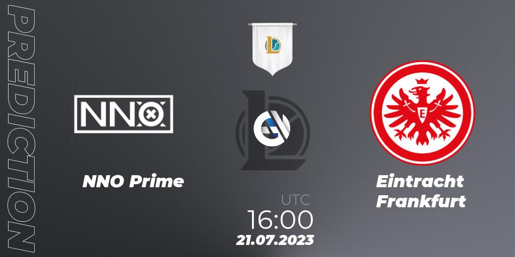 NNO Prime vs Eintracht Frankfurt: Betting TIp, Match Prediction. 21.07.2023 at 16:00. LoL, Prime League Summer 2023 - Group Stage