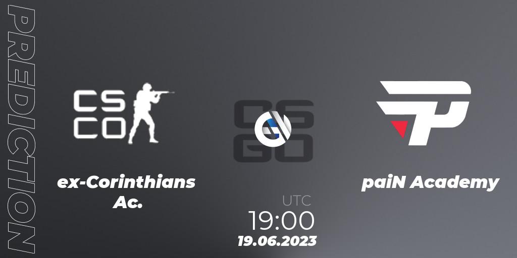 ex-Corinthians Ac. vs paiN Academy: Betting TIp, Match Prediction. 19.06.23. CS2 (CS:GO), Gamers Club Liga Série A: June 2023