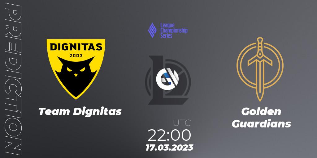 Team Dignitas vs Golden Guardians: Betting TIp, Match Prediction. 18.03.23. LoL, LCS Spring 2023 - Group Stage