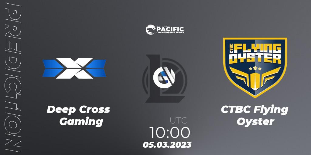 Deep Cross Gaming vs CTBC Flying Oyster: Betting TIp, Match Prediction. 05.03.23. LoL, PCS Spring 2023 - Group Stage