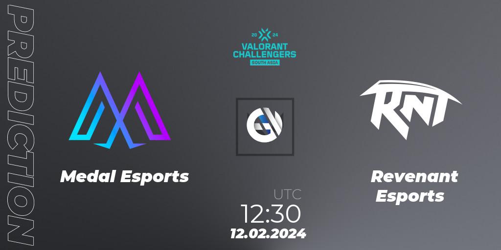 Medal Esports vs Revenant Esports: Betting TIp, Match Prediction. 12.02.24. VALORANT, VALORANT Challengers 2024: South Asia Split 1 - Cup 1