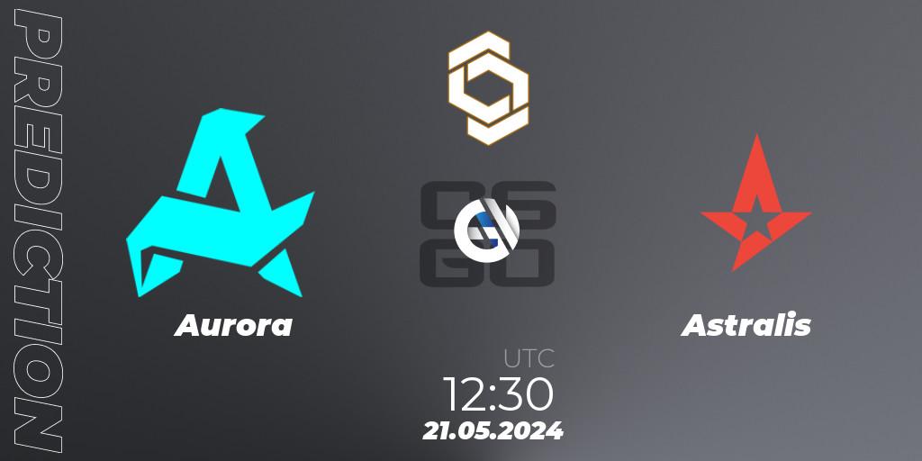 Aurora vs Astralis: Betting TIp, Match Prediction. 21.05.2024 at 12:30. Counter-Strike (CS2), CCT Global Finals
