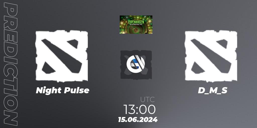 Night Pulse vs D_M_S: Betting TIp, Match Prediction. 15.06.2024 at 12:30. Dota 2, The International 2024: Eastern Europe Closed Qualifier