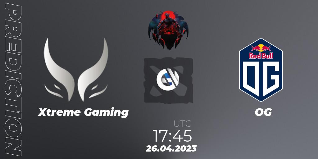 Xtreme Gaming vs OG: Betting TIp, Match Prediction. 26.04.2023 at 17:51. Dota 2, The Berlin Major 2023 ESL - Group Stage