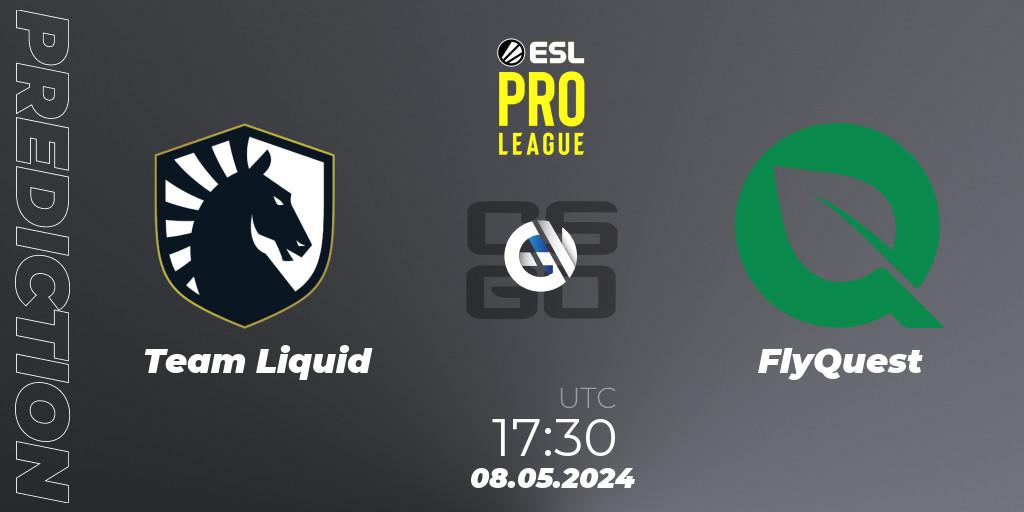 Team Liquid vs FlyQuest: Betting TIp, Match Prediction. 08.05.2024 at 14:15. Counter-Strike (CS2), ESL Pro League Season 19