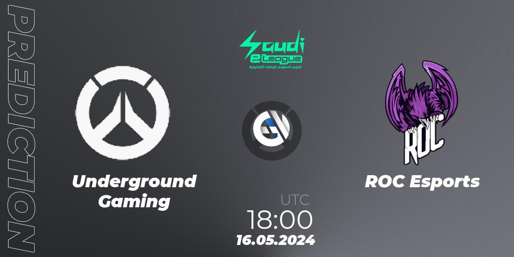 Underground Gaming vs ROC Esports: Betting TIp, Match Prediction. 16.05.2024 at 19:00. Overwatch, Saudi eLeague 2024 - Major 2 Phase 1